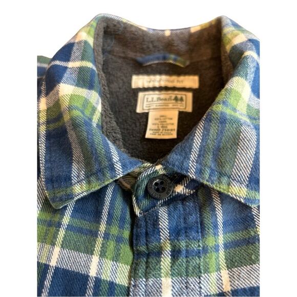 L.L. Bean Fleece Lined Flannel Jacket with Pockets- Size Large - Picture 14 of 16